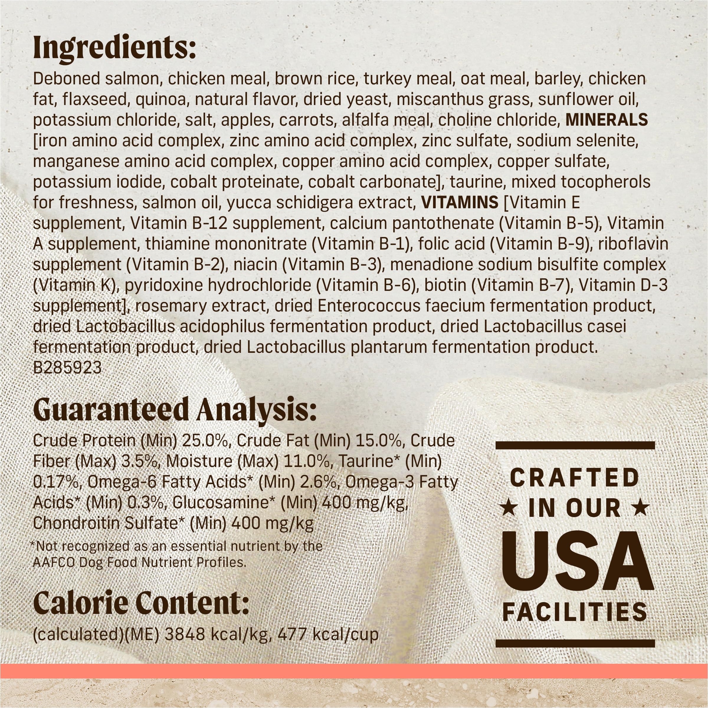 Merrick Healthy Grains oats highlight easy digestion and gentle nutrition.