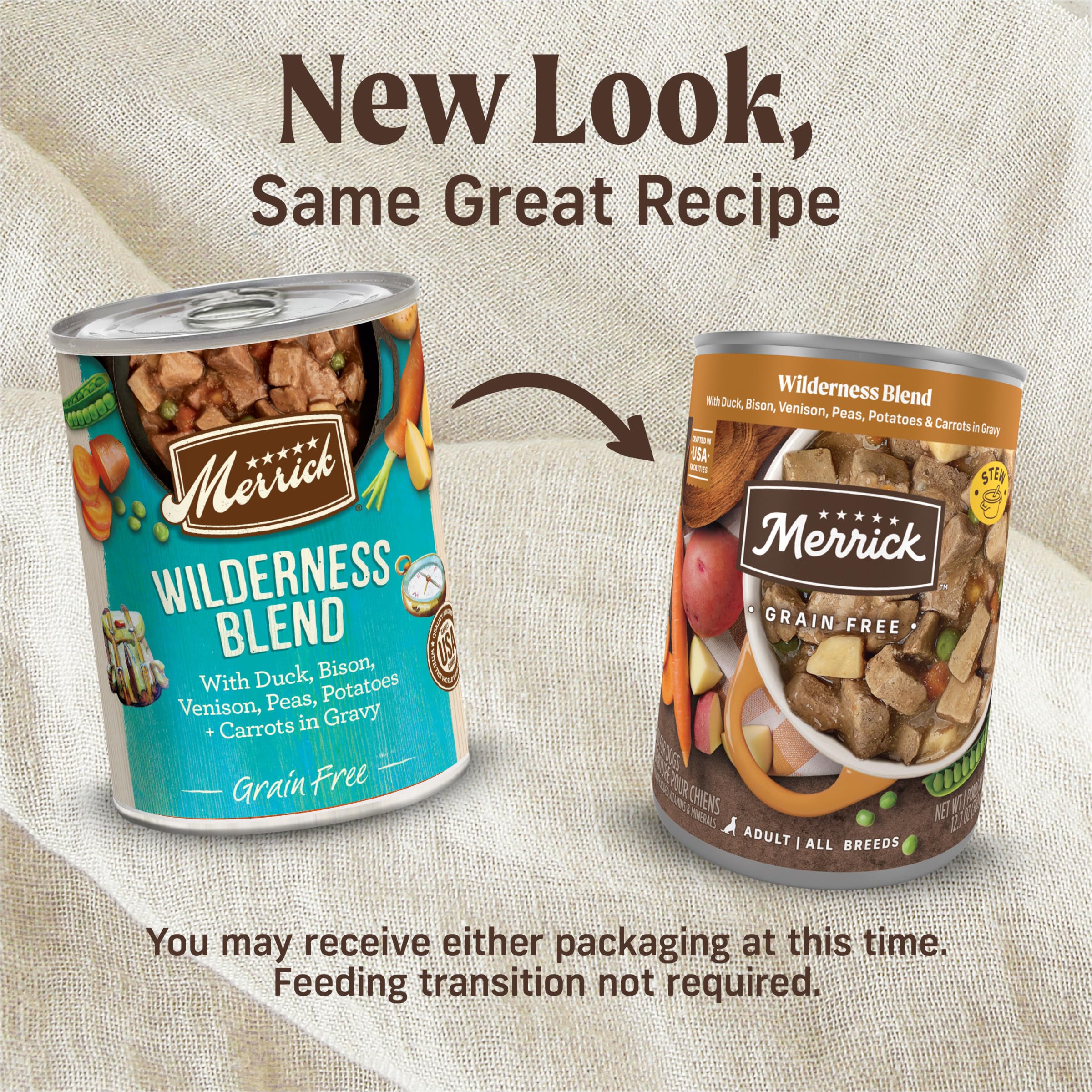 Merrick Wilderness Blend venison and bison with real meat flavor