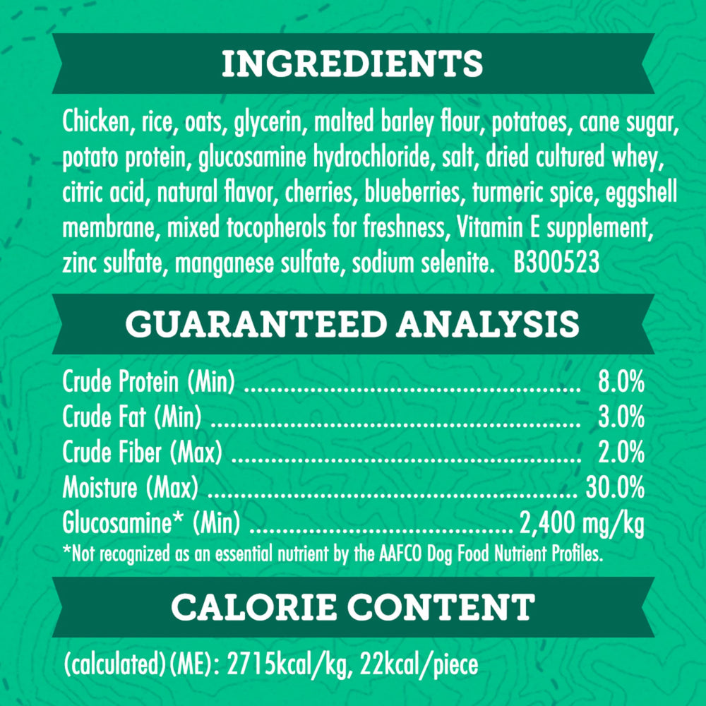 Merrick Zuke's hip and joint treats crafted in the USA with quality ingredients