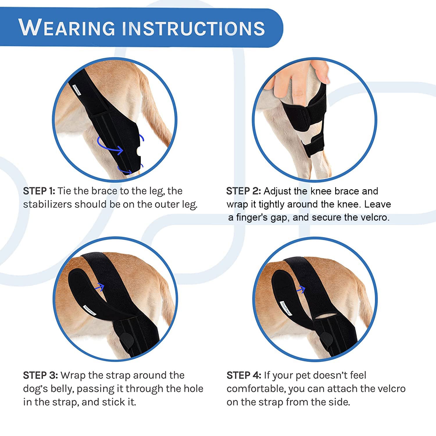 MerryMilo knee brace soft fabric close-up, gentle on skin, comfortable all day.