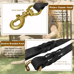 Meruogkar training leash ideal for walking and heelwork practice.