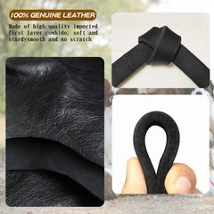 Meruogkar leash showing a 360-degree copper hook for secure control.