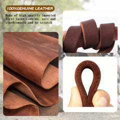 Meruogkar leash in hand highlights comfortable grip and premium leather