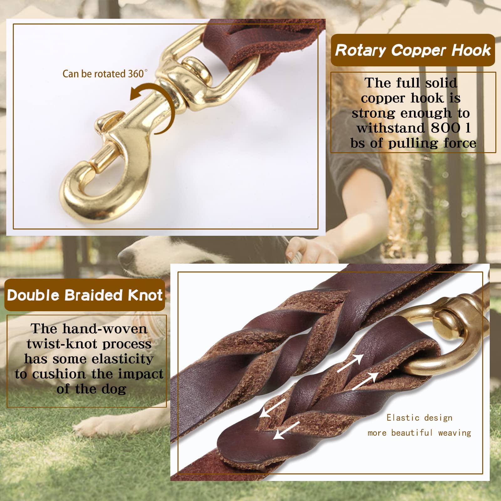 Meruogkar dog leash ideal for training and controlled walking sessions.