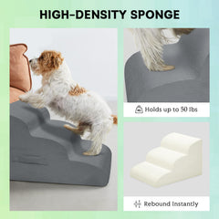 Mesa Lemon high-density foam nont-slip stairs stay put on wood floors.