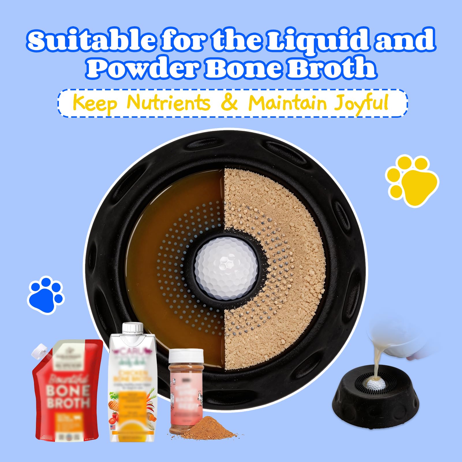Mesiiloly dishwasher-safe silicone simplifies cleanup after meat broth sessions.
