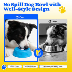 Mesiiloly non-slip bowl during dog mealtime prevents sliding