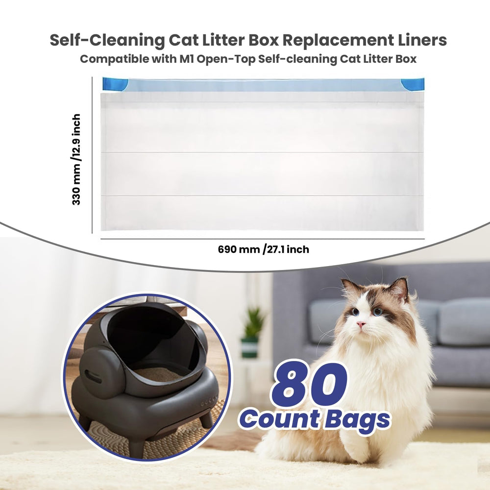 Mestrol easy-bag-change design simplifies changing liners.