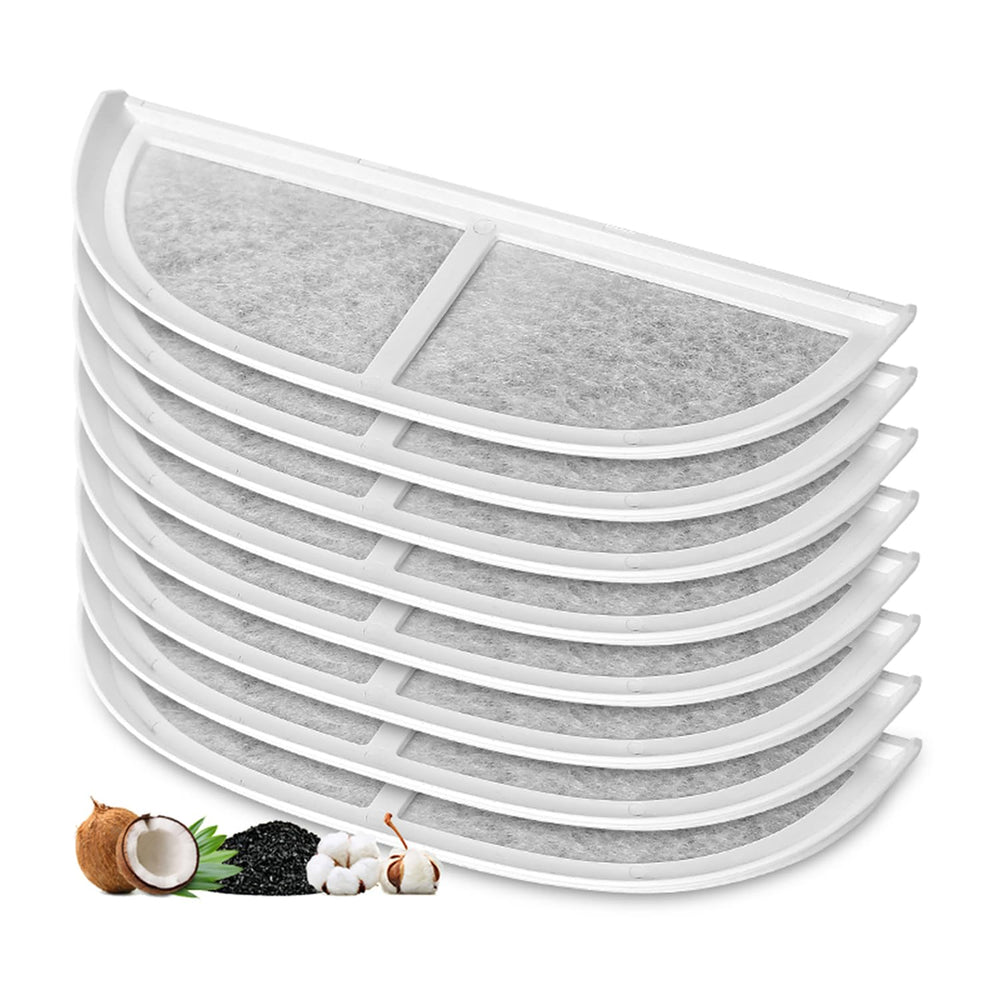 Mestrol eufy filter 8pack closeup highlights coconut carbon filtration for clearer water.