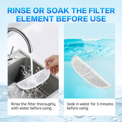 Mestrol eufy filter 8pack fountain usage demonstrates simple installation.