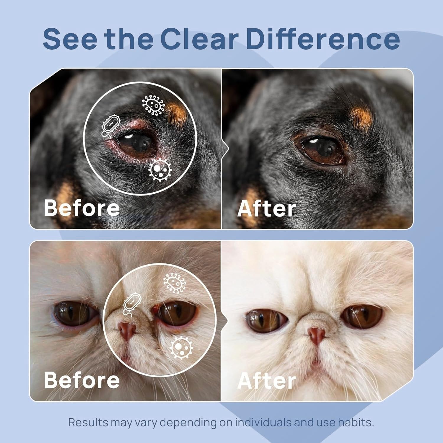 Cat eye care with METEPET Vetromycin for a gentle daily routine.
