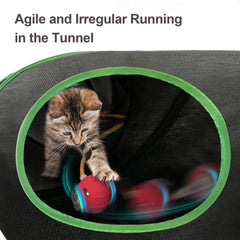 Metiya elastic tail accessory with ball boosts interactive chase and mimicry.