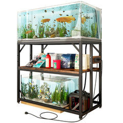 METYERRY 40-gallon tank stand top view showing a sturdy base for aquariums and terrariums.