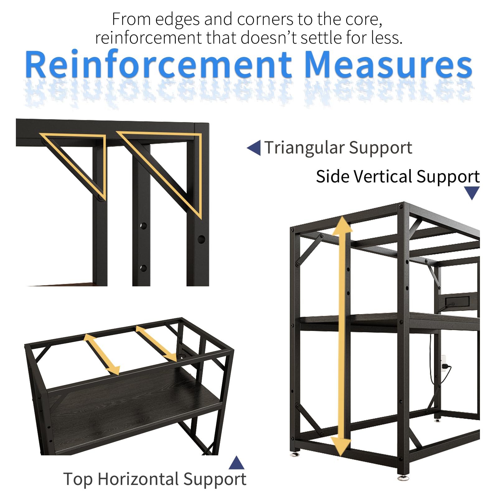 METYERRY adjustable feet stabilize on uneven surfaces