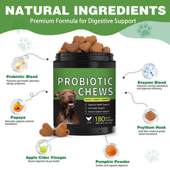 Meukgag Probiotics for Dogs ingredients pumpkin and papaya for gut health