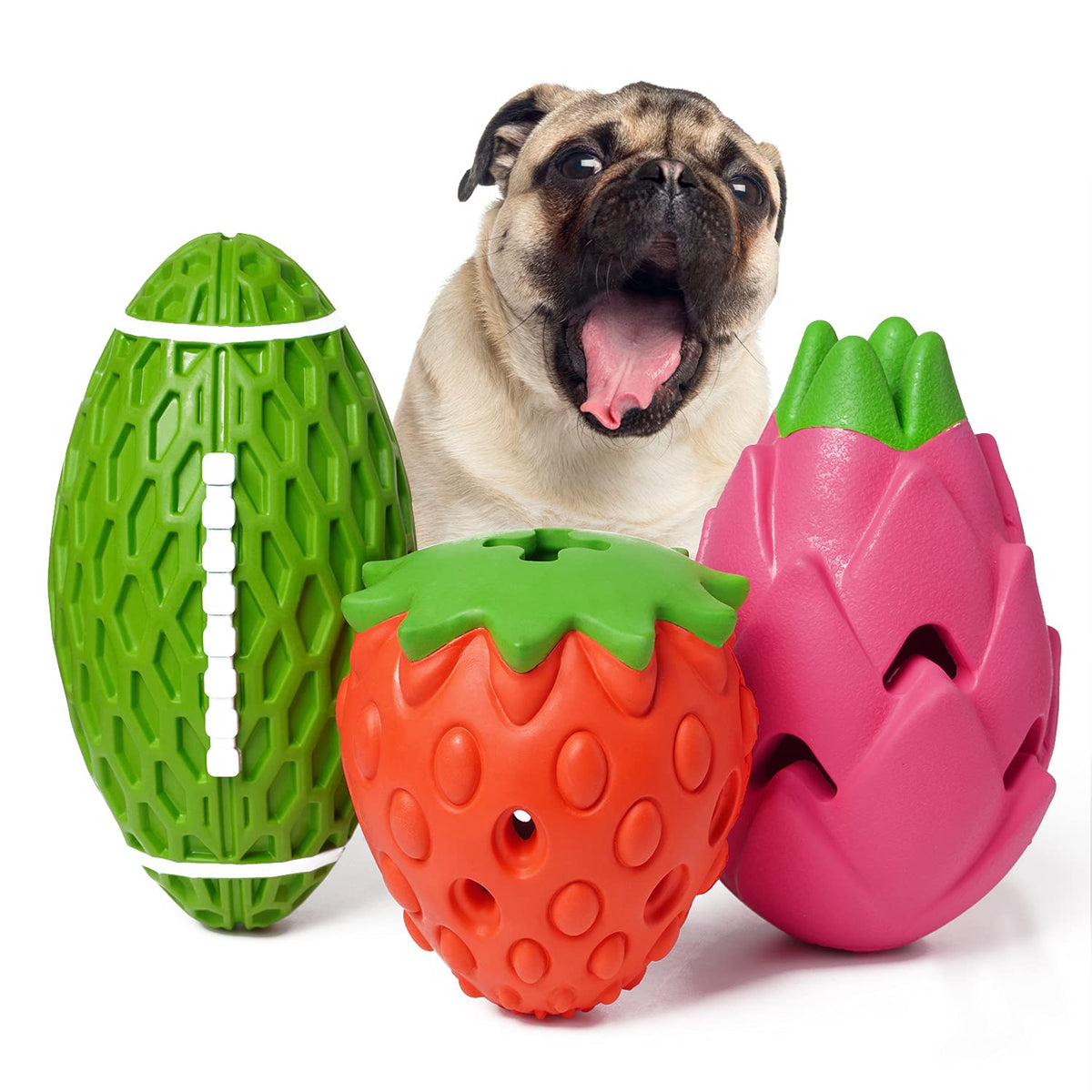 MewaJump 3 pack dog chew toy set designed for aggressive chewers and interactive play
