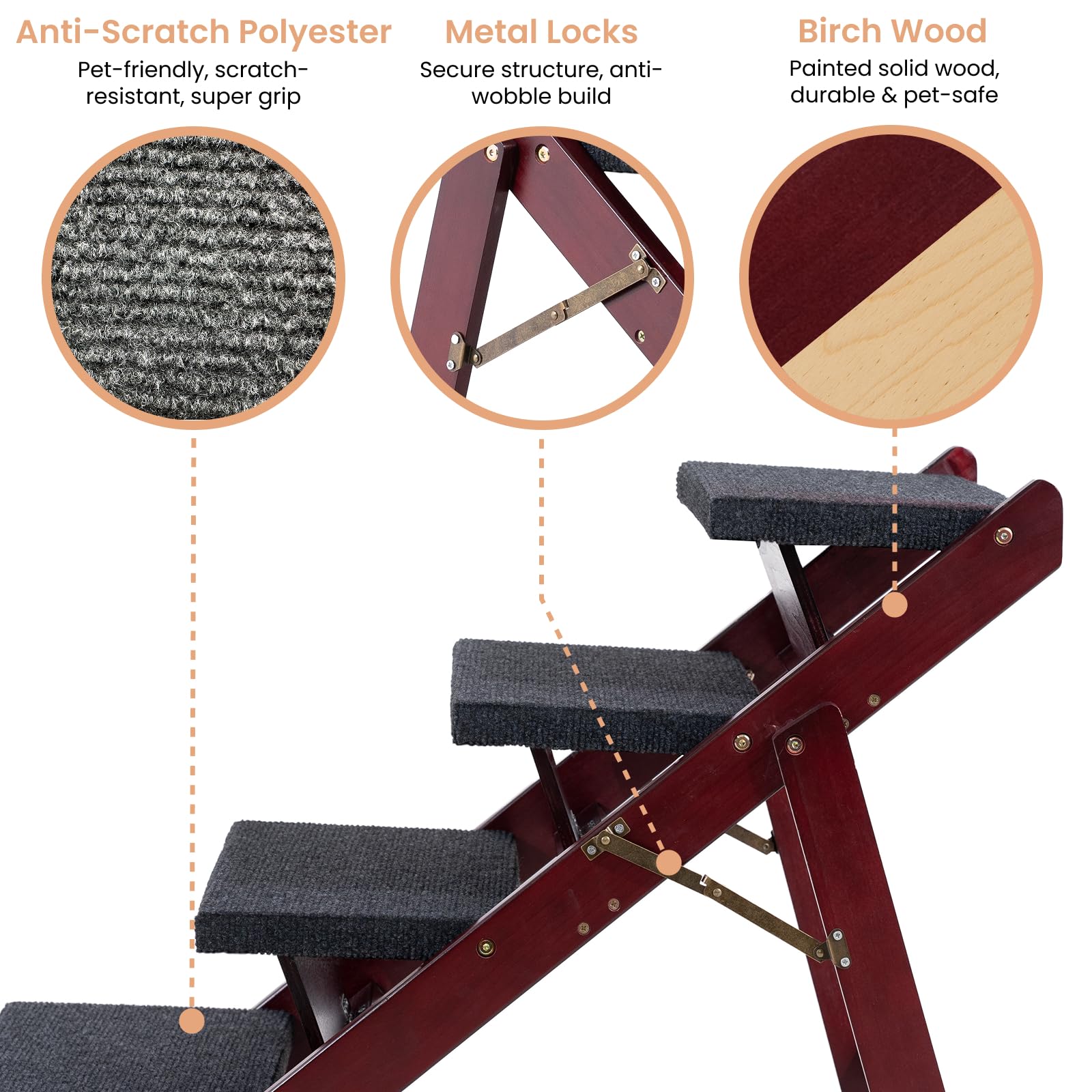 MEWANG supports up to 220 pounds for durable, long-term use.