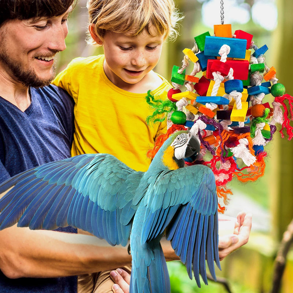 MEWTOGO toy suitable for African Grey, Macaw and Amazon parrots