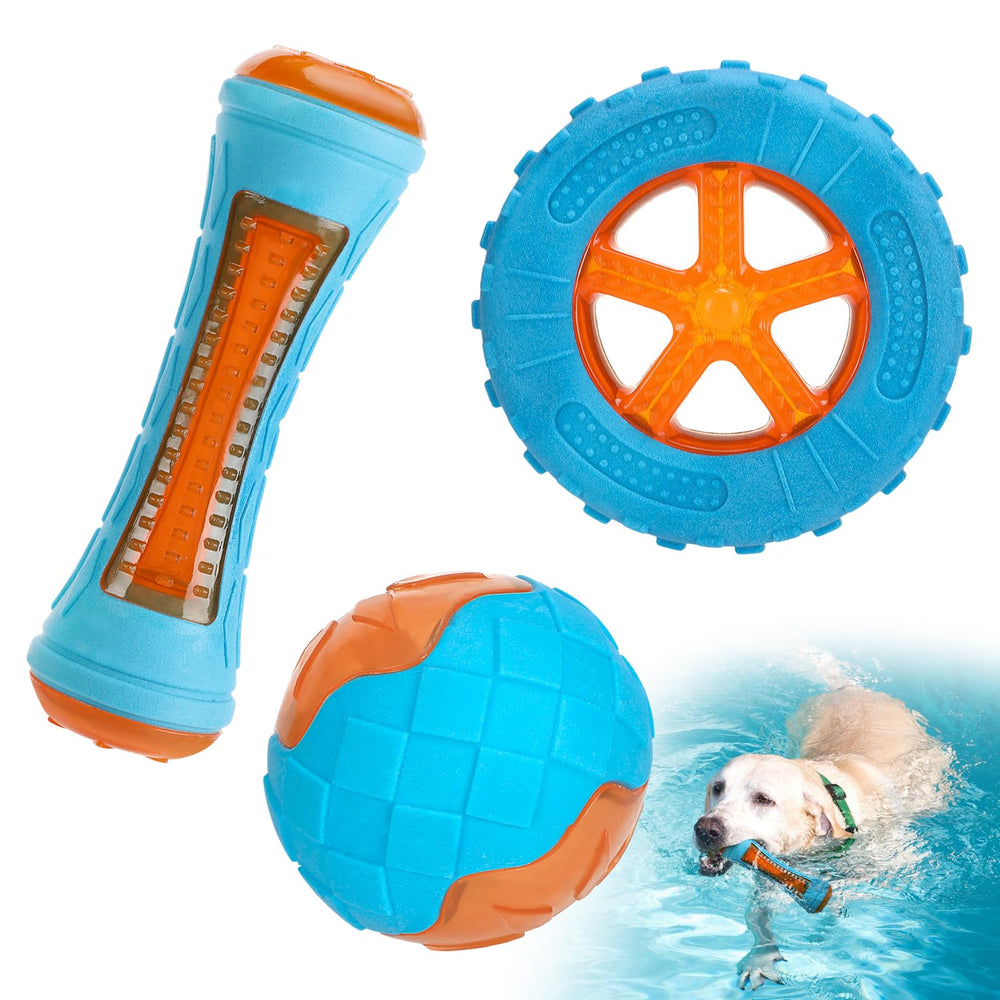 MEWTOGO ball floating dog toy for splashy fetch and water play
