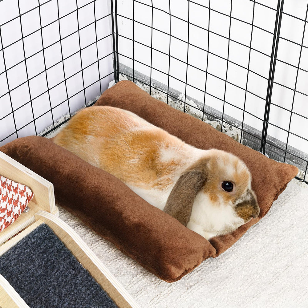 MEWTOGO bunny bed in-cage setup demonstrates versatile resting spot
