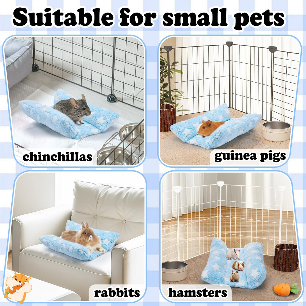 MEWTOGO bed in light blue with white stars adds decorative charm.