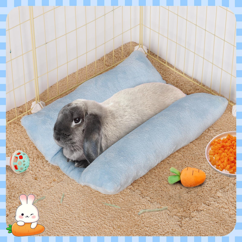 MEWTOGO bunny bed soft flannel stays skin-friendly.