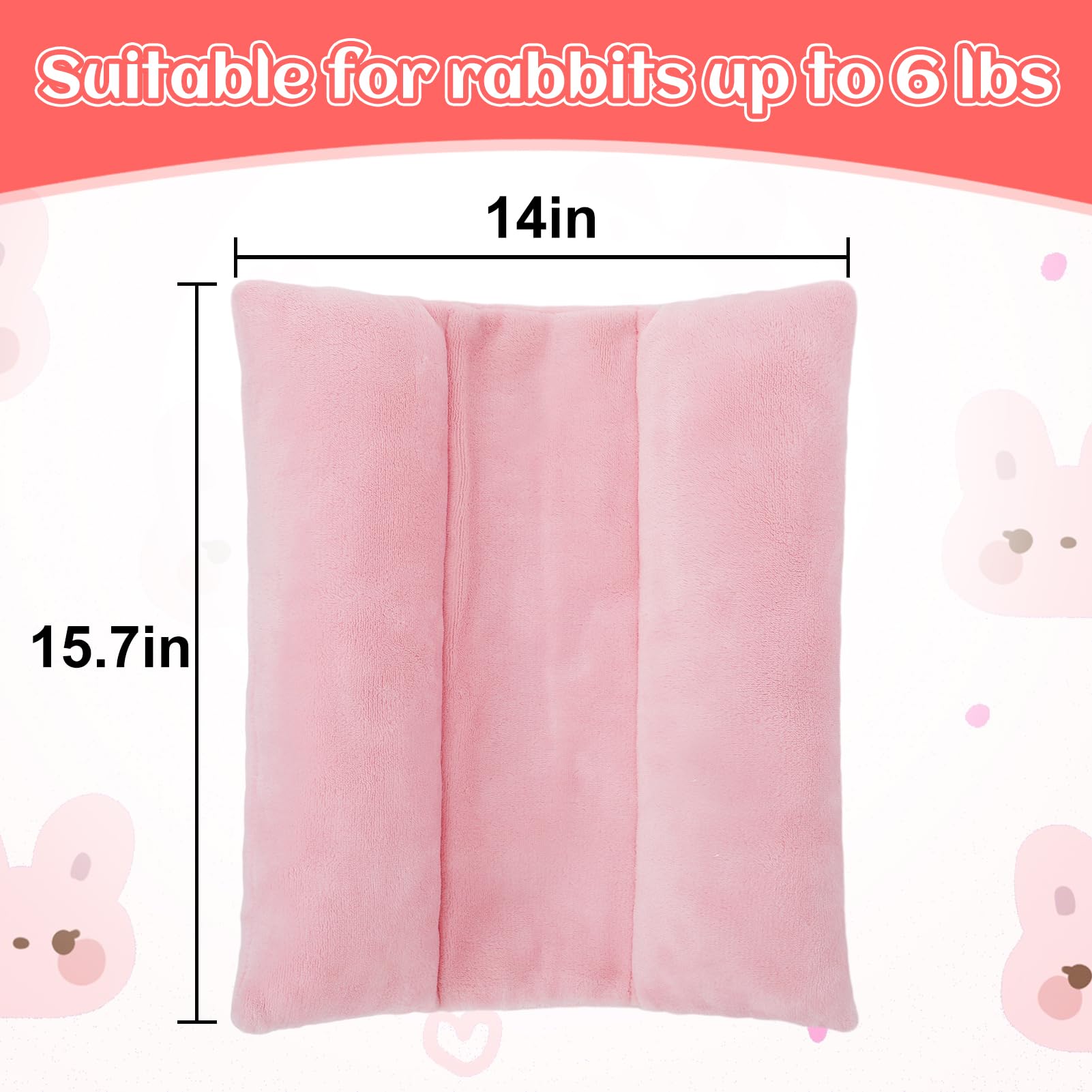 MEWTOGO bunny bed soft flannel texture is cozy and skin-friendly
