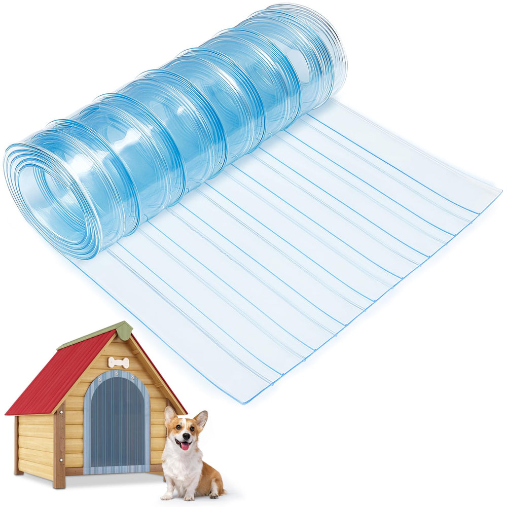 MEWTOGO dog door flap replacement, full-length view for DIY entry doors.