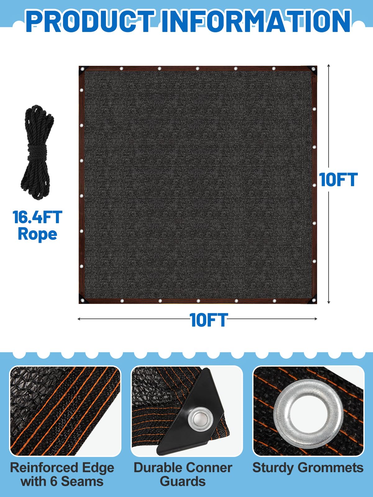 MEWTOGO outdoor kennel shade setup protects pets in sunny spaces.