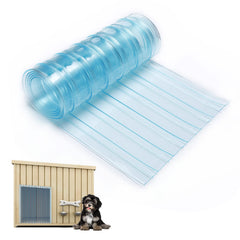 MEWTOGO door replacement flap with transparent strip for easy pet entry