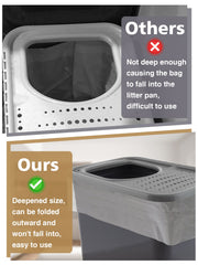 MEWTOGO durable PE material liner resists tearing during waste removal