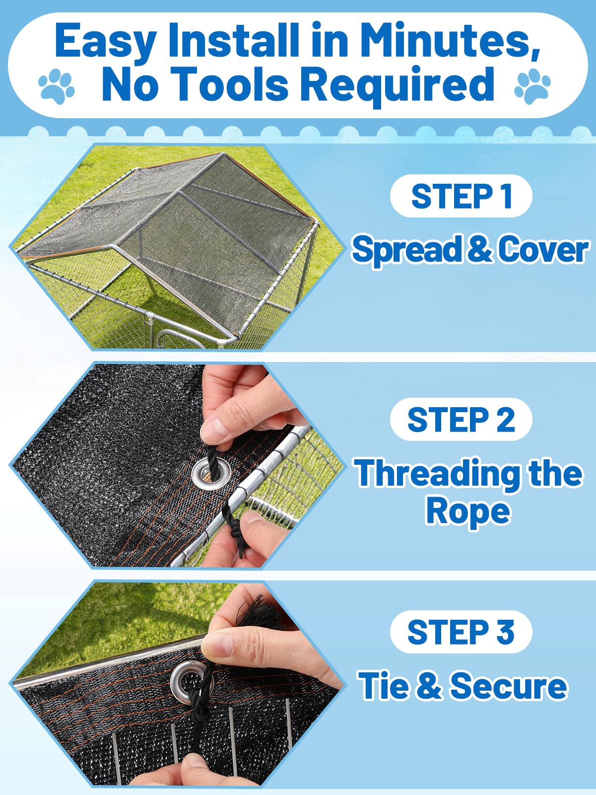 MEWTOGO easy installation guide shows simple setup steps.
