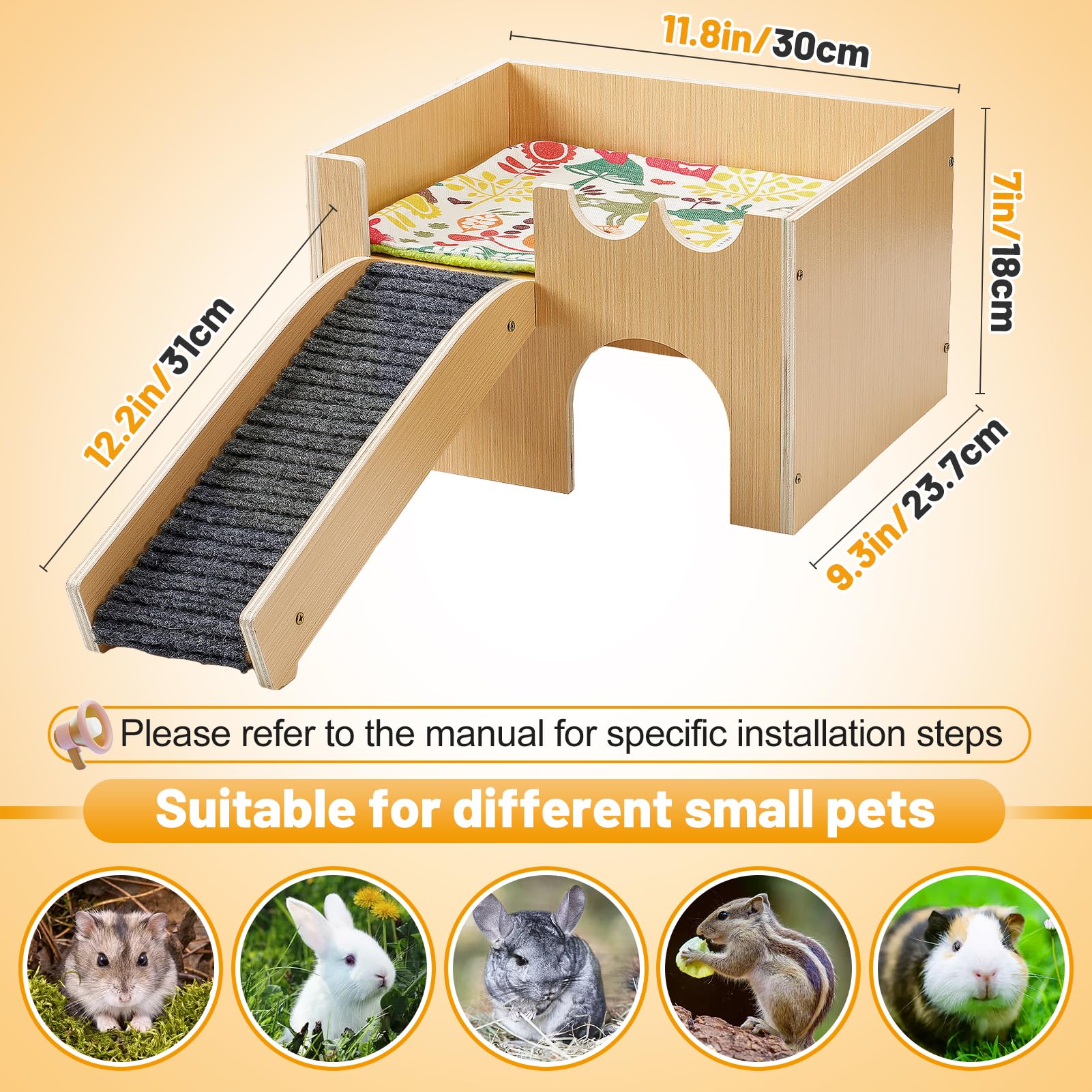 MEWTOGO guinea pig ventilated design—well-ventilated space supports curious pets.