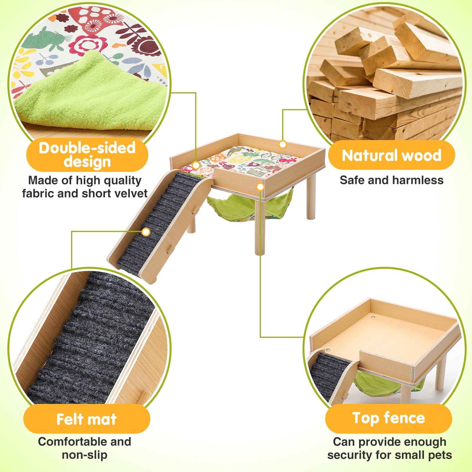 MEWTOGO hammock stairs enable easy access and enrichment for small pets.