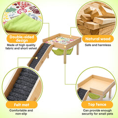 MEWTOGO hammock stairs enable easy access and enrichment for small pets.