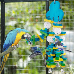 MEWTOGO hanging parrot toy hook for easy placement.