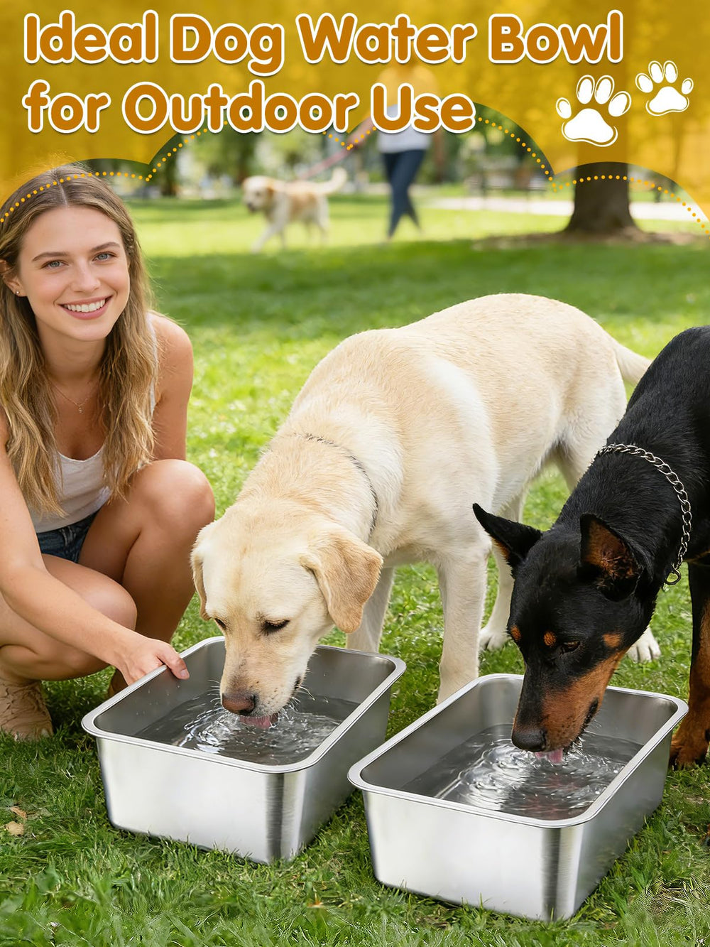MEWTOGO indoor and outdoor use versatile dog bowls