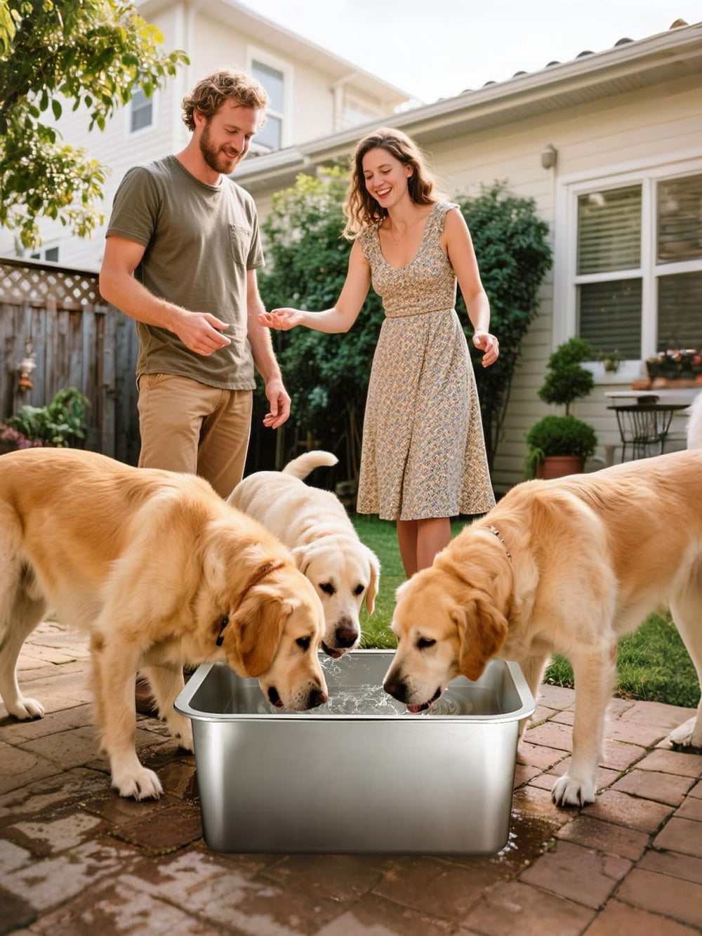 MEWTOGO indoor-outdoor bowl; versatile use for home or yard.