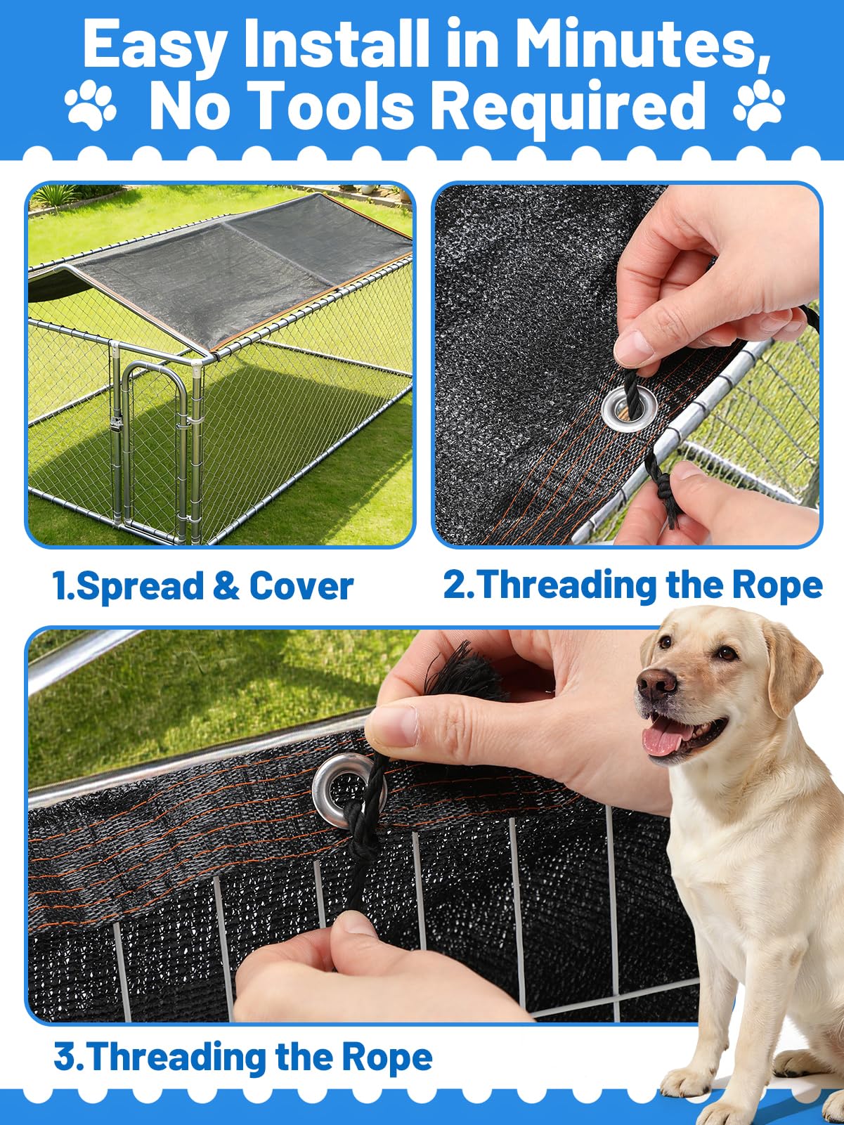MEWTOGO versatile shade for coops, garages, and greenhouses