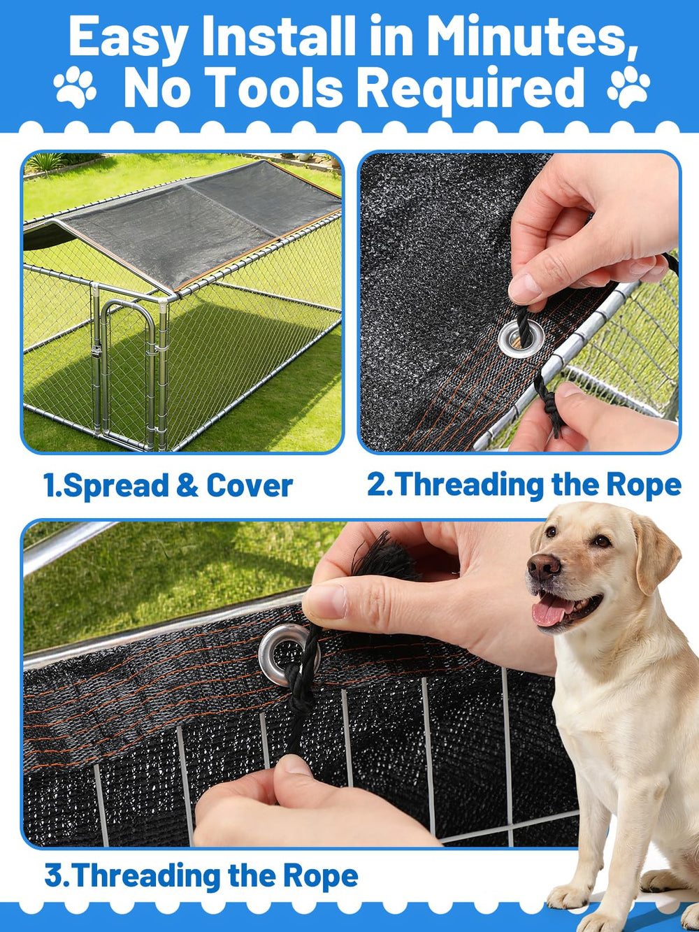 MEWTOGO versatile shade for coops, garages, and greenhouses