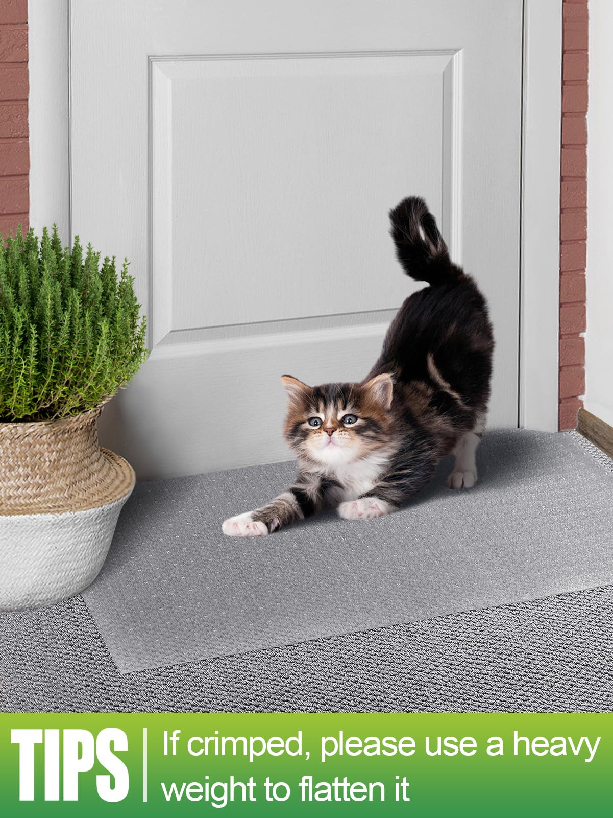 MEWTOGO roll included; flatten curls for a flat protective surface.