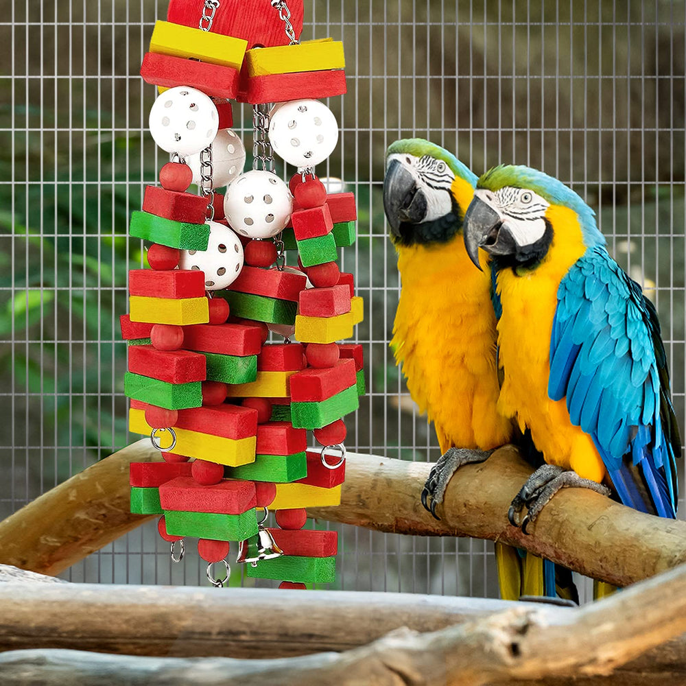 Mewtogo colorful parrot toy with vivid hues for engaging play.