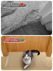 MEWTOGO scratch-resistant material guards rugs from cat claws.