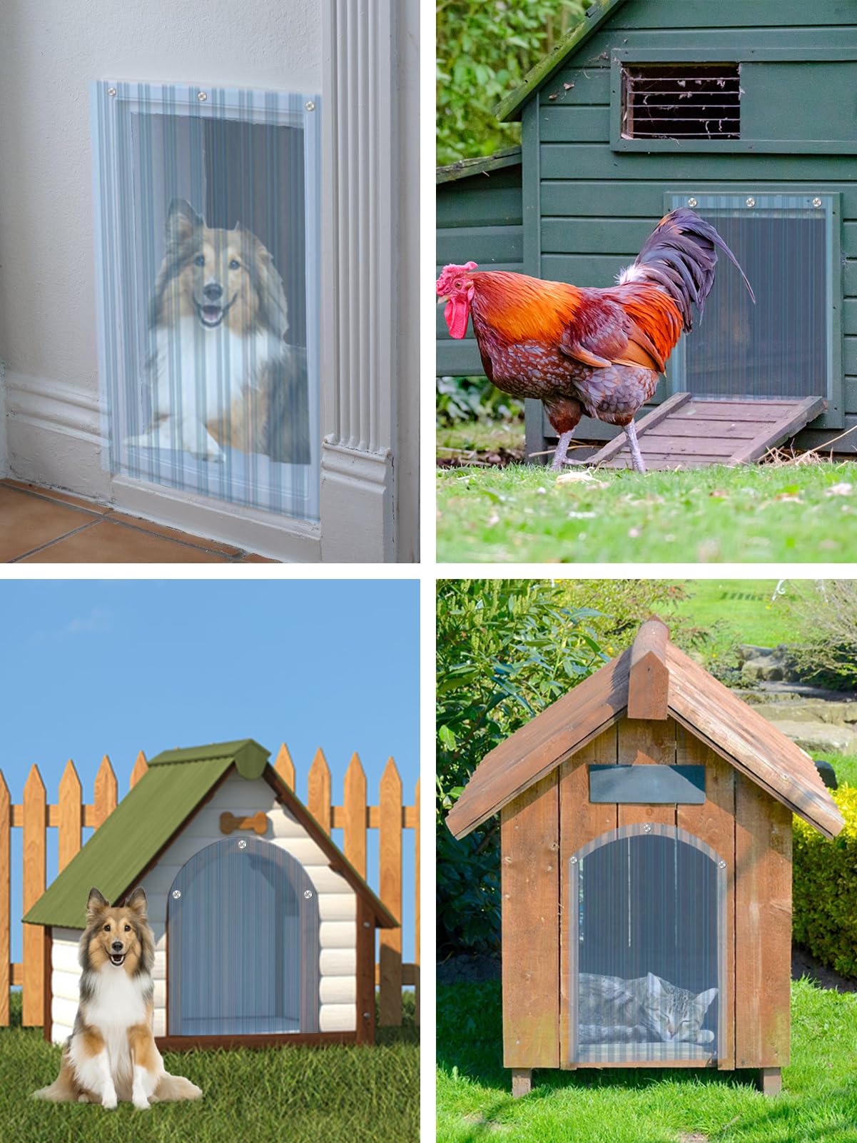 MEWTOGO 4.9ft x 9.8in flap can be cut to fit your door
