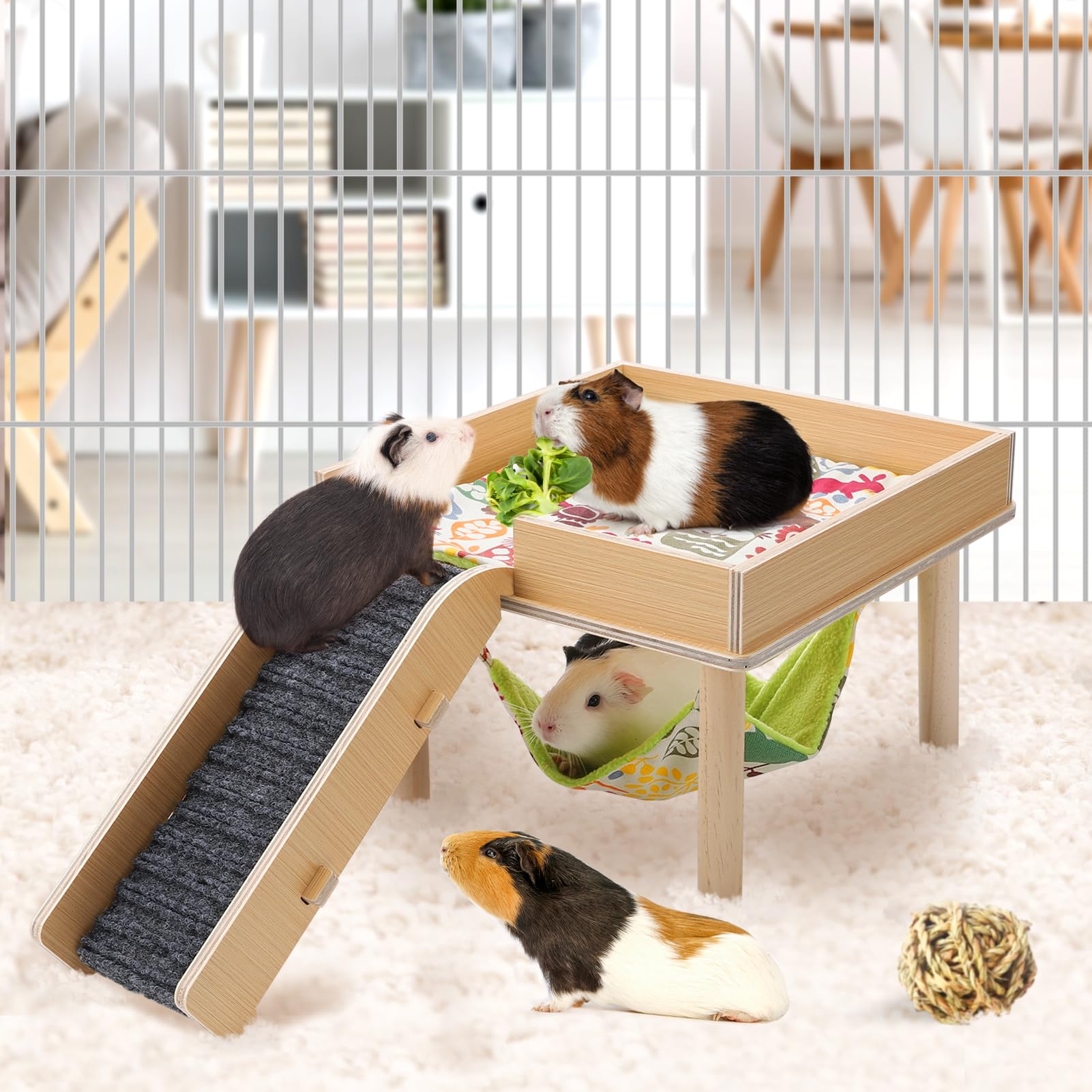 MEWTOGO small-pet bed fits cages and play areas for versatile enrichment.