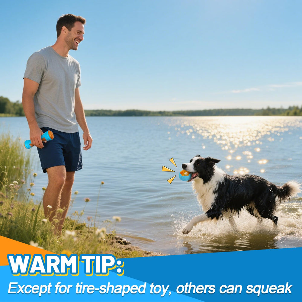 MEWTOGO textured floating dog toy with grip texture for chewing activity
