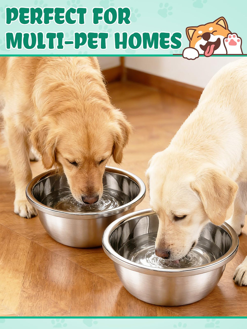MEWTOGO thickened edge provides a secure grip when carrying full bowls.