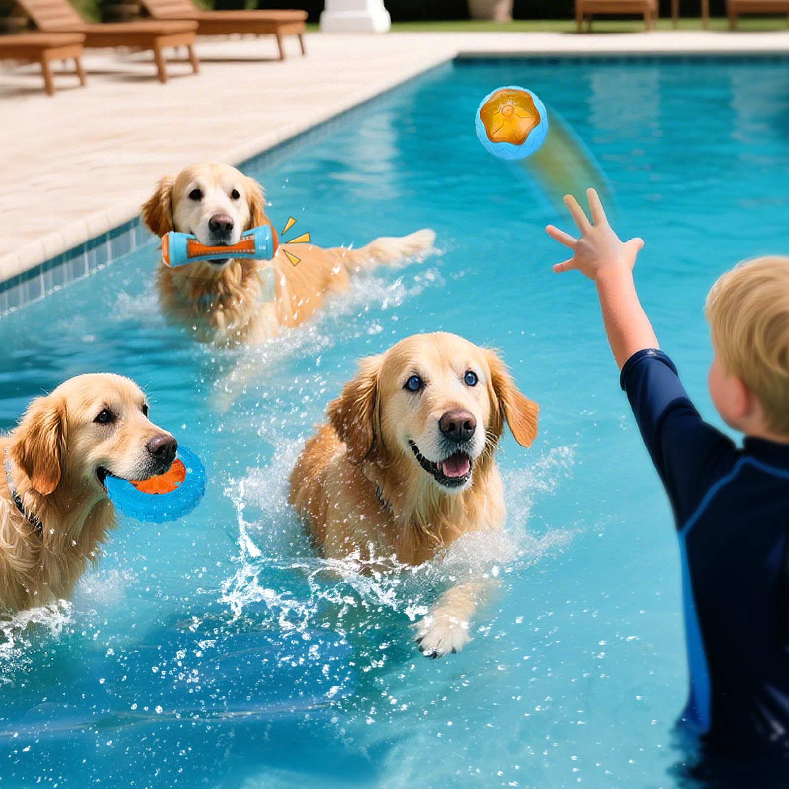 MEWTOGO three-pack variety of shapes for versatile water play