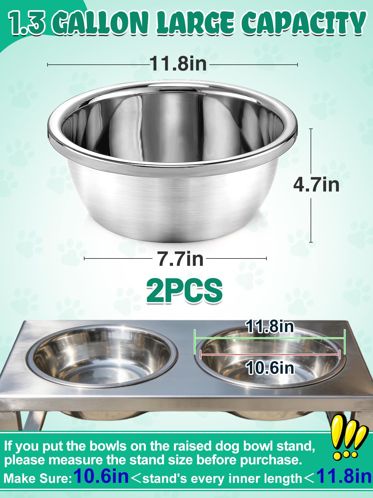 MEWTOGO two-bowl set helps separate water and food to reduce cross-contamination.