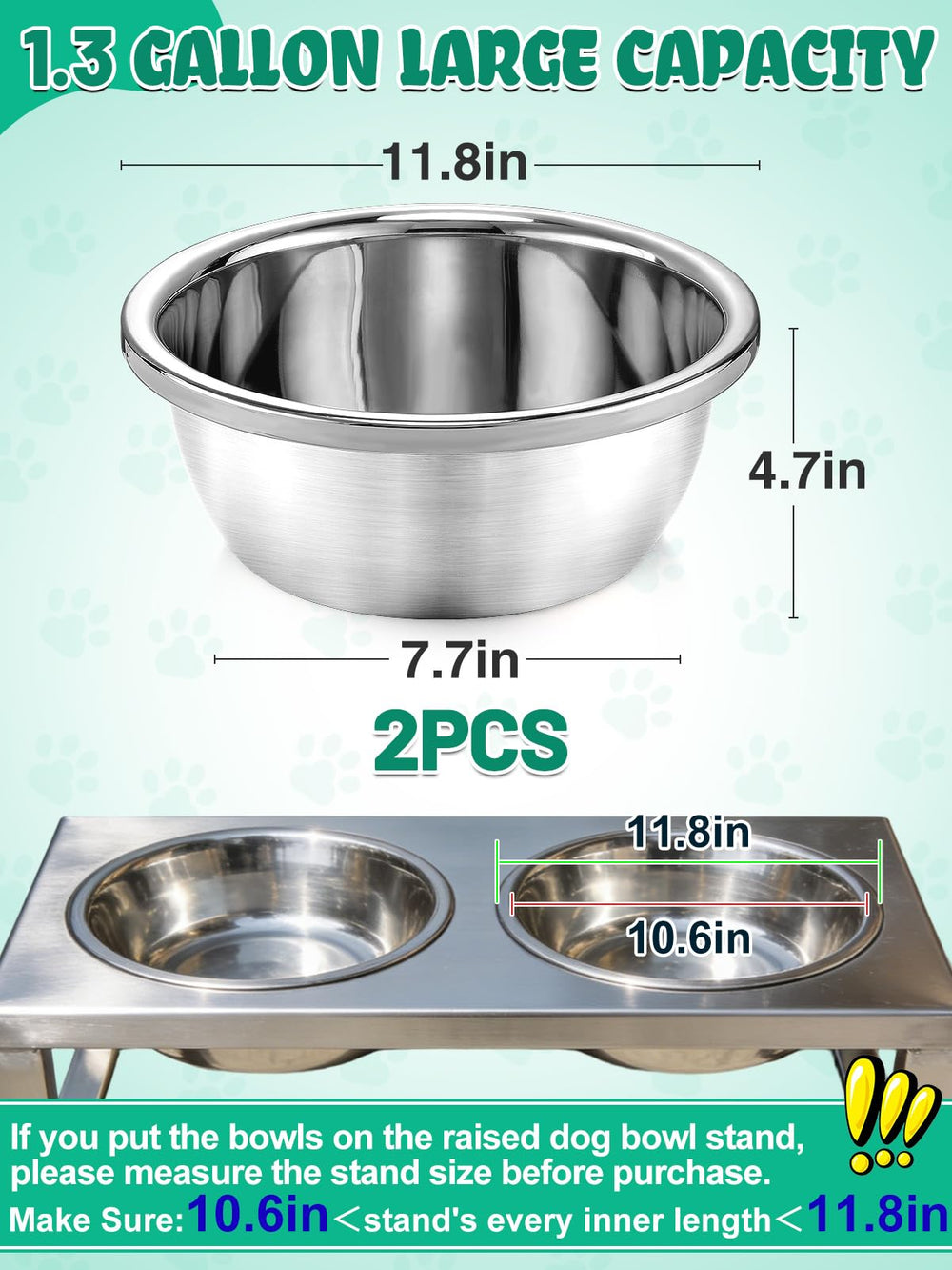MEWTOGO two-bowl set helps separate water and food to reduce cross-contamination.